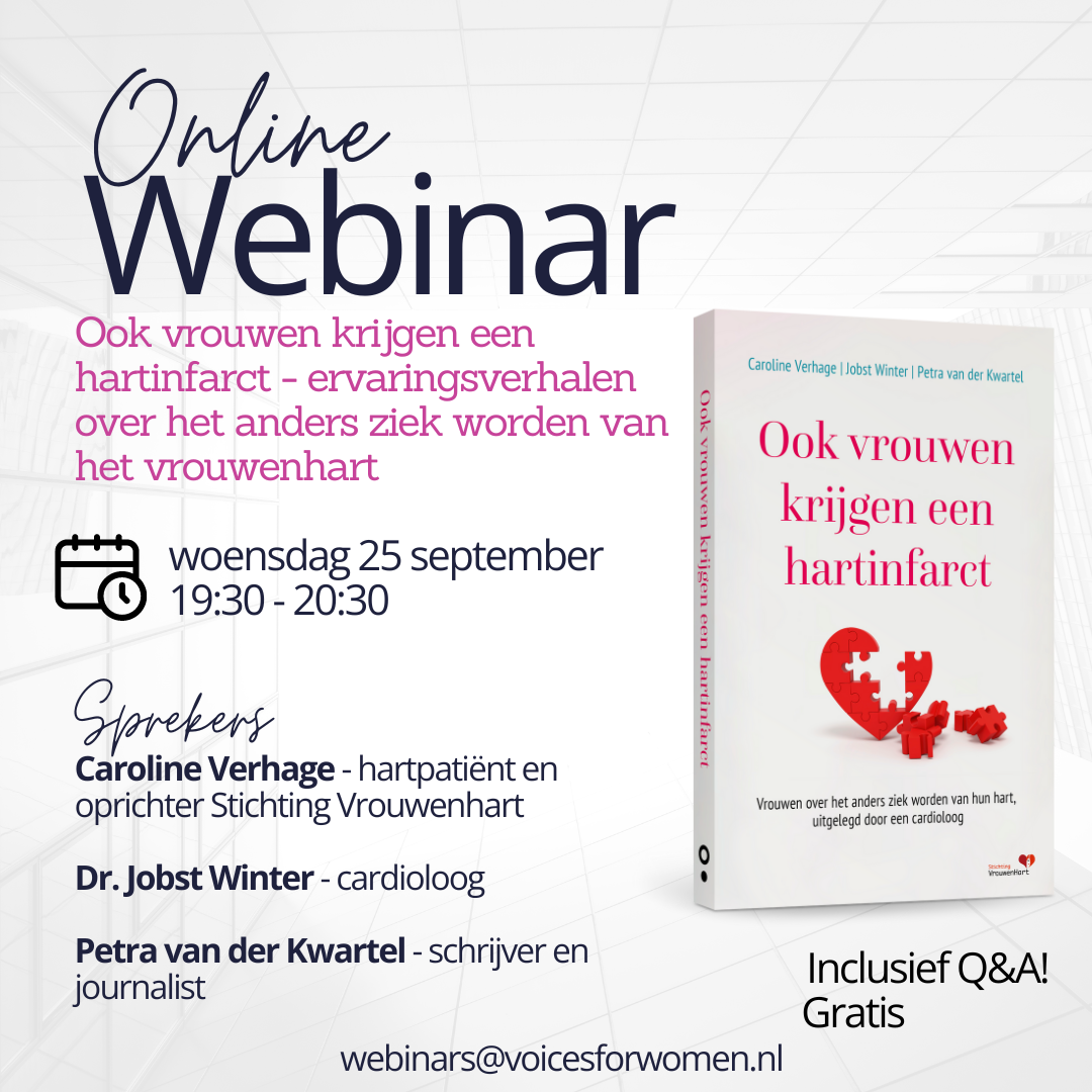 Webinar 14: Ook vrouwen krijgen een hartinfarct