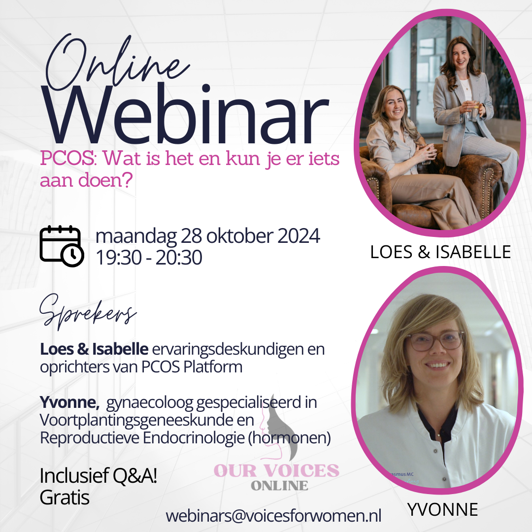 Webinar 16: Diagnose PCOS: een hormonale disbalans bij vrouwen in de vruchtbare leeftijd. 